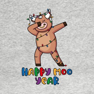 Dabbing Ox, Happy Moo Year 2021 T-Shirt